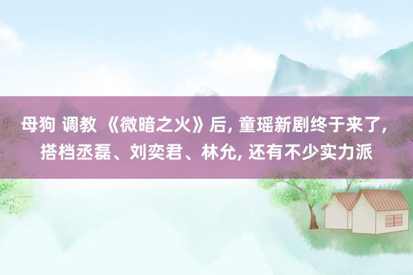 母狗 调教 《微暗之火》后， 童瑶新剧终于来了， 搭档丞磊、刘奕君、林允， 还有不少实力派